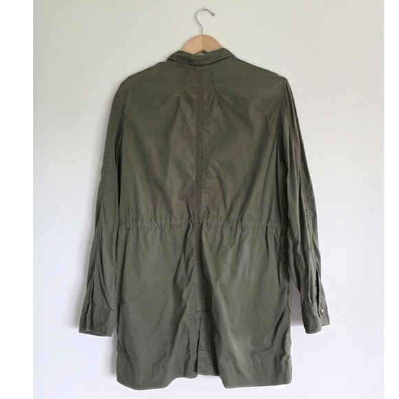 Cabi Military Utility Anorak Safari Jacket Contrast Trim Olive Green - Picture 7 of 8